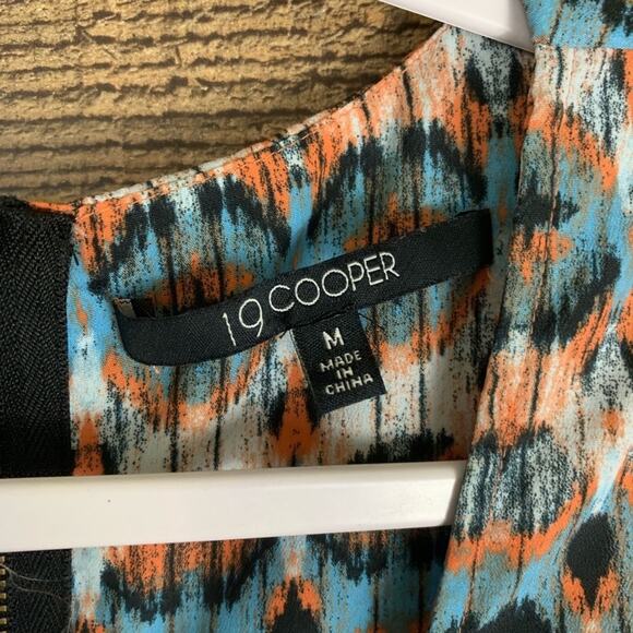 19 Cooper Ikat High Low Tank Top Zipper Back SZ Medium - Picture 6 of 8